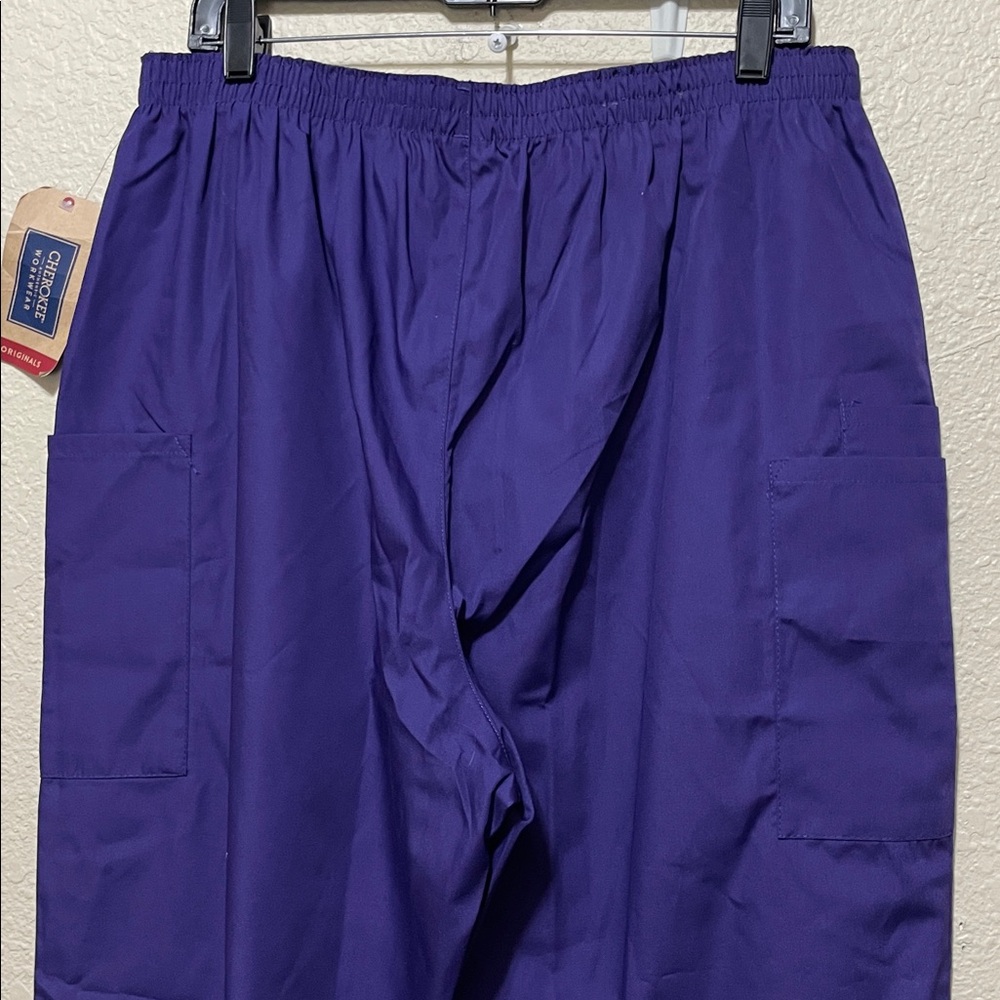 Cherokee Women's Grape Traditional Scrub Pants. NWT. Size XL. - Picture 9 of 13